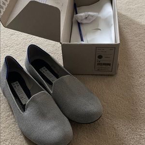Rothys grey iridescent loader sz8